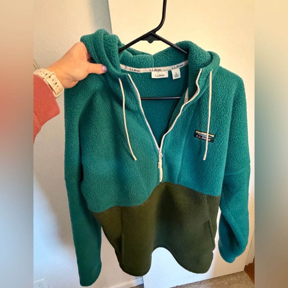 L.L. Bean Turquoise Fleece Jacket